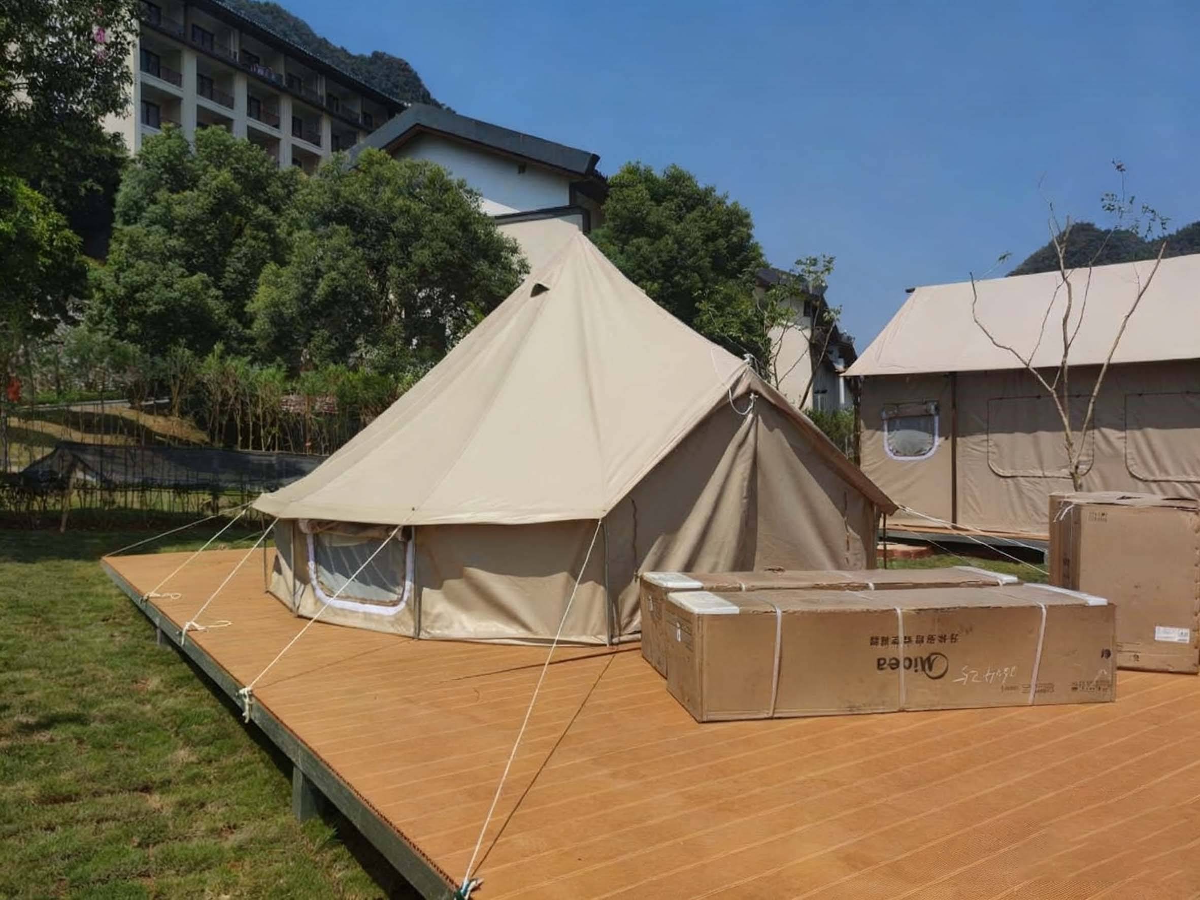 居专注金属结构房屋三大主营帐篷满足多元场景需求开元棋牌app沙漠亲子景区帐篷定制优选佛山好来(图3)